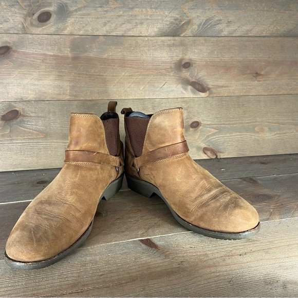 teva de la vina dos womens size 7.5 shoes brown leather waterproof ankle boots - Picture 3 of 8